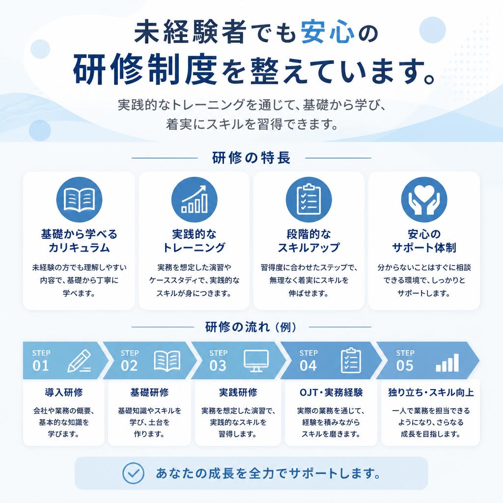 充実した研修制度